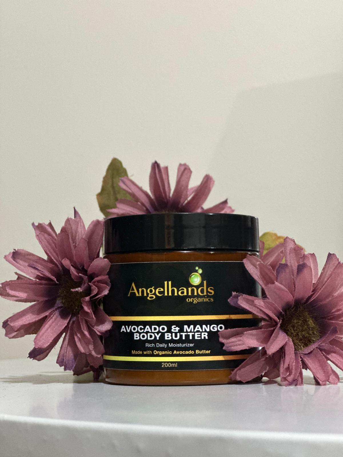 Avocado and mango body butter